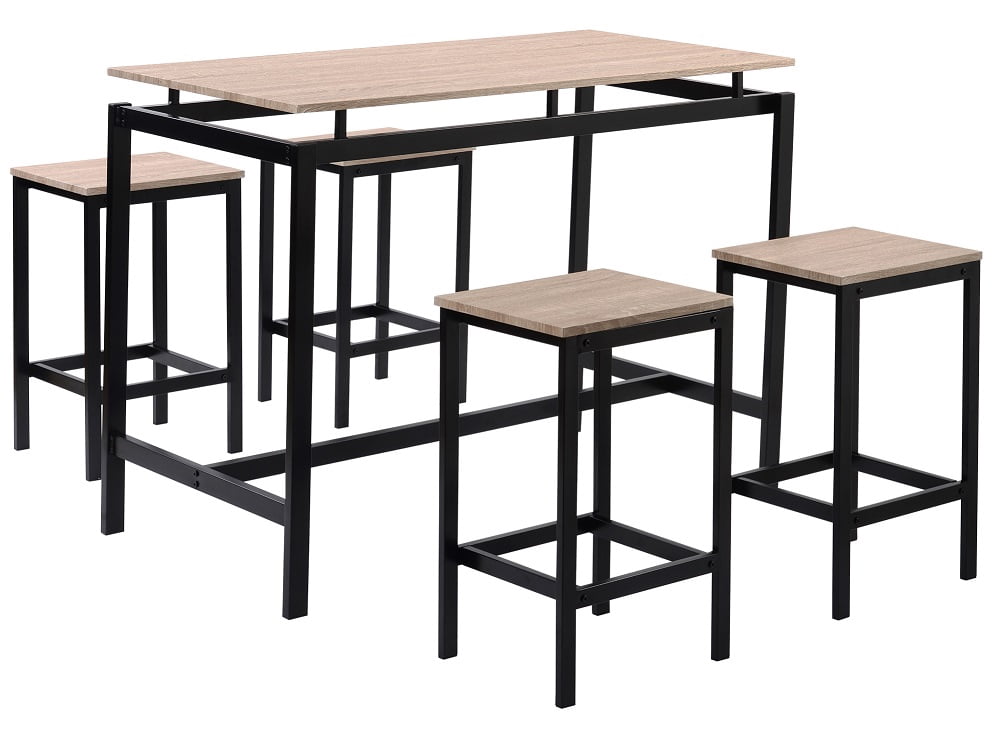 Buy 5 Piece Dining Set Counter Height Dining Table Set with 4 chairs ...