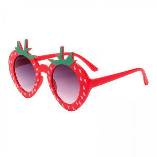 4x Gafas de Sol de Fiesta para Niños, Gafas de Sol para Niñas, Precioso Accesorio de Vestir, Gafas de Sol de Fresa para Niñas, para Piscina, Vacacione 4 piezas