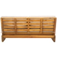 thumbnail image 5 of SAFAVIEH Chester Acacia Wood Outdoor Sofa, Natural/Light Grey, 5 of 11