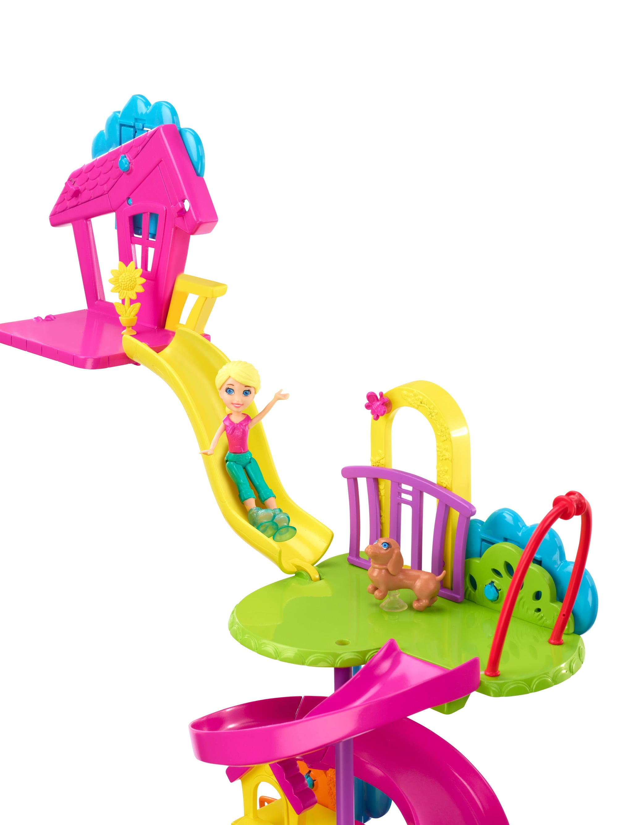 Polly Pocket Wall Party Polly Plaza Mall Playset Set Safe for Wall Play HTF