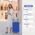thumbnail image 2 of 20 Inch Carry On Luggage Set 3 Piece with Spinner Wheels, Lightweight Hardshell ABS Suitcase for Weedend Getaways, Business Travel, 2 of 5