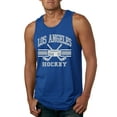 thumbnail image 1 of Wild Bobby City of Los Angeles Hockey Fantasy Fan Sports Men's Tank Top, Royal, XX-Large, 1 of 5