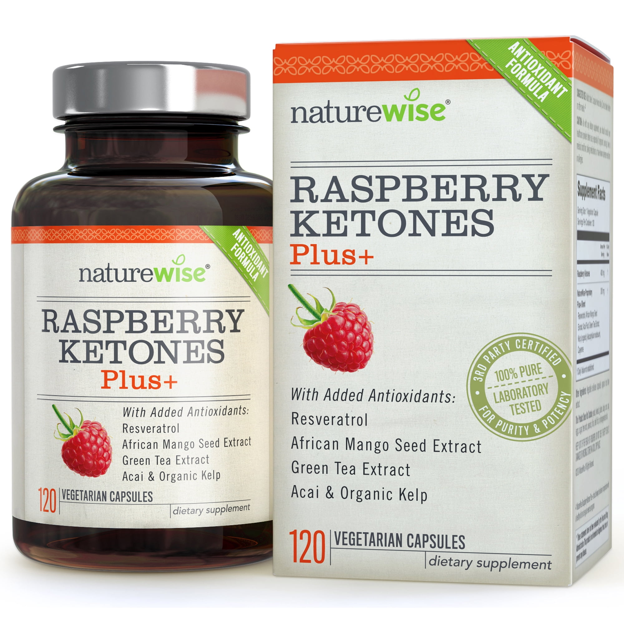 NatureWise Raspberry Ketones Plus, 120 Ct