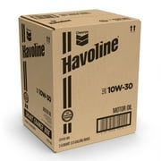 Chevron Havoline Conventional Motor Oil 10W-30, 6 Qt Smart Change Box Case (2-Pack)