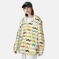 thumbnail image 5 of Gaeub Colorful Mustache Men's and Women's UPF 50+ Long-Sleeved Sun Protection Clothing, Fishing Shirt Long Sleeve Zip - Medium, 5 of 9