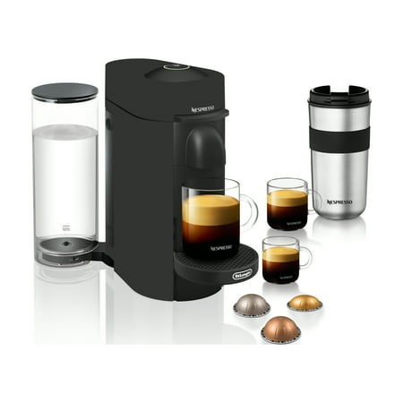 De'Longhi - Nespresso Vertuo Plus Deluxe Coffee and Espresso Maker by De'Longhi, Matte Black - Matte Black