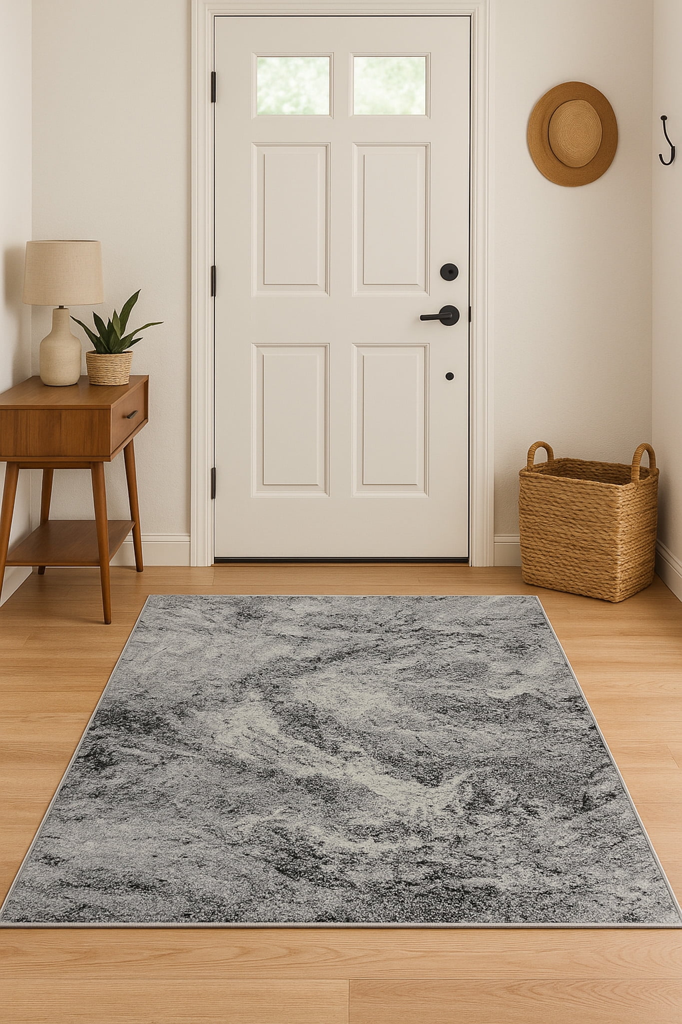 Rug Branch Sakarya Collection Contemporary Abstract Splash Indoor Runner Rug