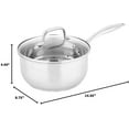 thumbnail image 5 of NuWave 1.5-Quart Stainless Steel Saucepan with Vented Lid, Silver, Boiling, Oven, Steam, 5 of 5