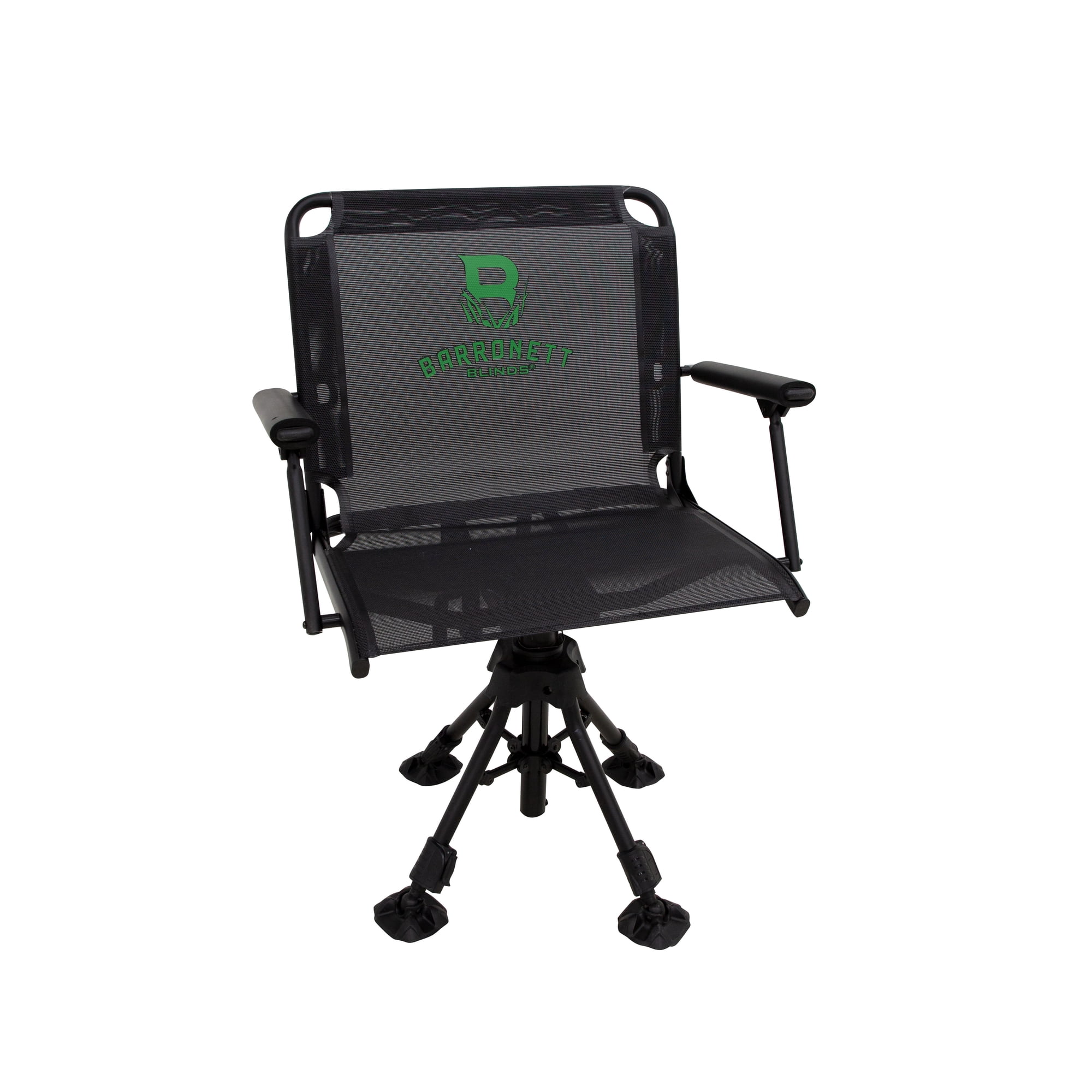 Barronett Blinds® 360 Deluxe Wide Chair Silent 360-Degree Swivel Hunting Chair Black BC107
