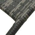thumbnail image 6 of vidaXL Folding Sun Lounger Poly Rattan Gray, 6 of 6