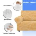 thumbnail image 6 of XYZCANDO Yellow Sofa Cover Stretch Couch Cover Sofa Slipcovers for 1 Cushion Couch 3 Seater Furniture Sofa Armchair Covers, 6 of 6