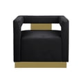 thumbnail image 3 of Connor Velvet Upholstered Accent Chair in Black, 3 of 4