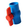thumbnail image 4 of PVC Ball Two Way Plumbing Fixtures T Handle Water Shut Off for Landscape and Irrigation Swimming Pool Equipment Water Treatment , blue 40mm, 4 of 8
