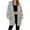 Gray, variant on cocolona Womens Zip Up Hoodies Fall Casual Oversized Hooded Sweatshirts Fashion Solid Long Sleeve Jacket Winter Coats for Women