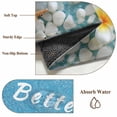 thumbnail image 6 of Sky Blue Coastal Beach Round Area Rug 3.3Ft Washable Circle Rugs for Dining Room Table, Summer Ocean Chic Starfish Flowers Non-Slip Carpet Floor Mats Indoor Outdoor Carpet Runner Aesthetic Home Decor, 6 of 8