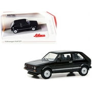PACK OF 2 - Volkswagen Golf GTI Black with Silver Stripes 1/64 Diecast Model Car by Schuco
