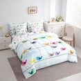 thumbnail image 3 of Castle Fairy Colorful Birds Bedding Comforter Set,Cartoon Animal King Bedding Sets, 3 of 8