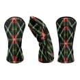 thumbnail image 6 of Golf Head Covers for Woods and Driver Waterproof Leather Golf Club Head Covers for Women Men Golf Driver Fairway Wood Headcover Dark Green Tartan Design, 6 of 7