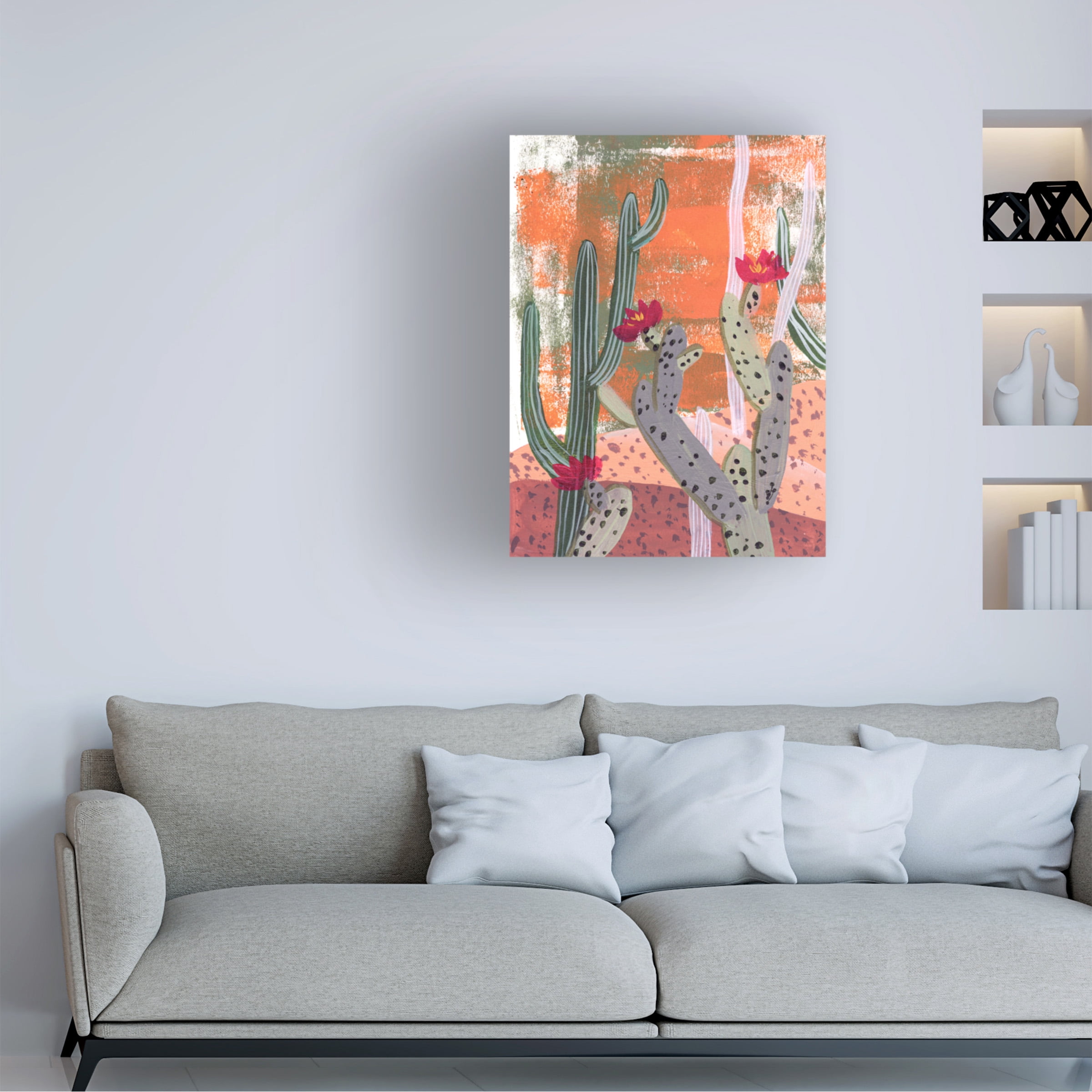Melissa Wang 'Desert Flowers I' Canvas Art
