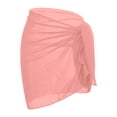 thumbnail image 4 of Wxolcjlv Women's Tie Side Sarong Wrap Skirt Side Slit Beach Swimwear Casual Cover Up, 4 of 4