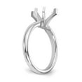 thumbnail image 6 of Solid 14k White Gold Engagement Ring 1/3ct. Tulip Head Marquise Solitaire with CZ Cubic Zirconia Size 5, 6 of 8