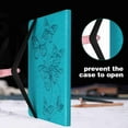 thumbnail image 6 of Dteck Case for Samsung Tab A7 Lite 8.7 inch 2021 Model Case (SM-T225/T220) with Elastic Band Card Pockets Stand Embossed Butterfly Vintage Shockproof PU Leather Folio Magnetic Cover, Blue Butterfly, 6 of 6