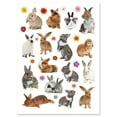 thumbnail image 2 of Current Bunny and Flowers Easter Stickers - 60 Stickers, Two 8-1/2" x 11" Sheets, 2 of 5