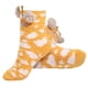 thumbnail image 1 of TENDYCOCO - 1 par de calcetines de dormir de forro polar coral para niñas, suaves y esponjosos, con estampado de jirafa, cómodos calcetines de suelo (talla única), 1 of 3