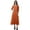 Orange, variant on Moomaya Solid Summer Dresses Women Long Sleeve Dress Long Dresses