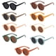 thumbnail image 3 of Qarigey Gafas de sol redondas para niños Gafas para bebés Ropa facial Accesorios para protección de ojos Negro brillante Gris Type3 NO3, 3 of 6
