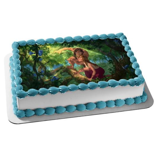 Disney Tarzan Jane Jungle Animation Movie Edible Cake Topper Image  ABPID53192 