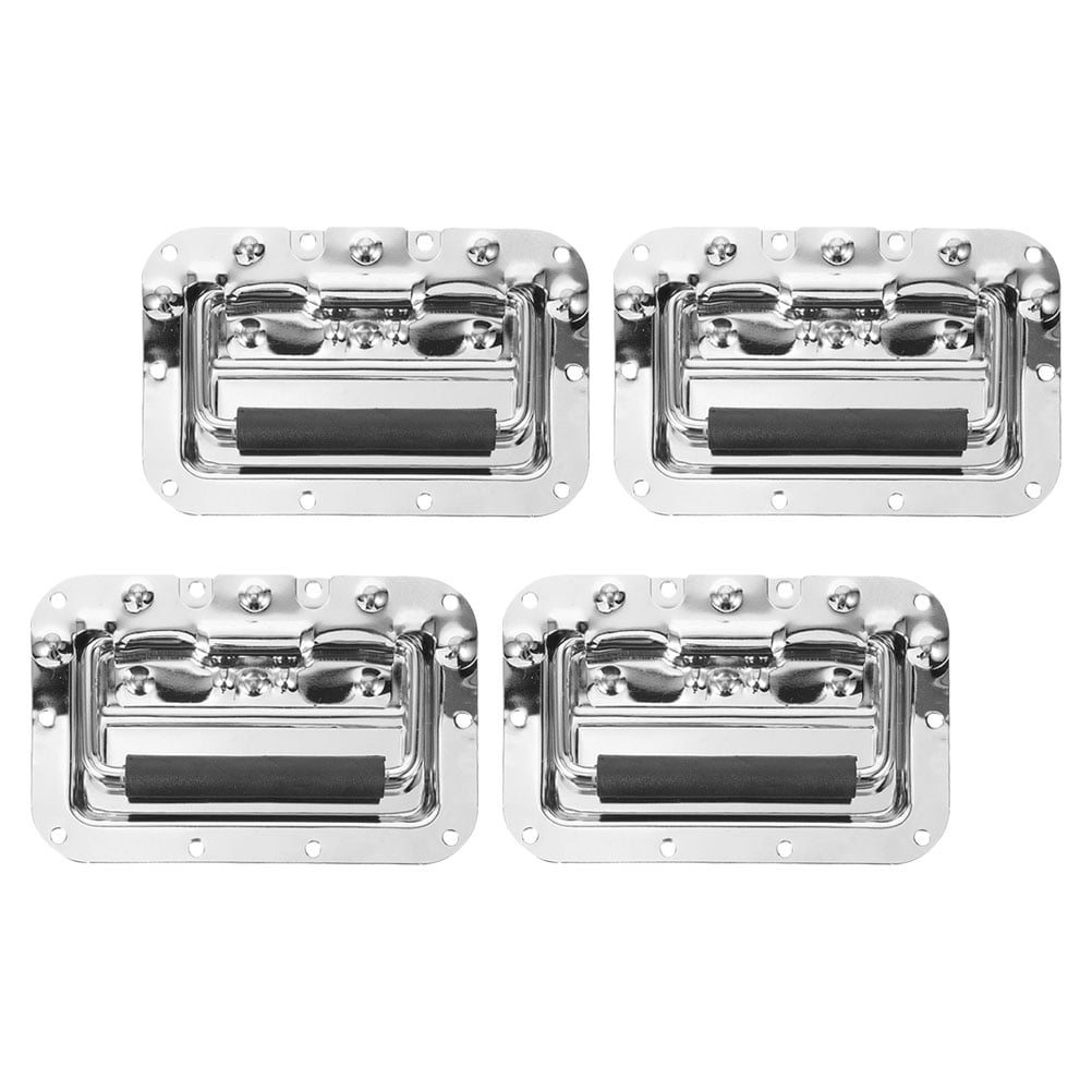 LIFKOME 4Pcs Tool Box Handle Alloy With Silver Electroplated Finish For Cabinets And Flight Cases