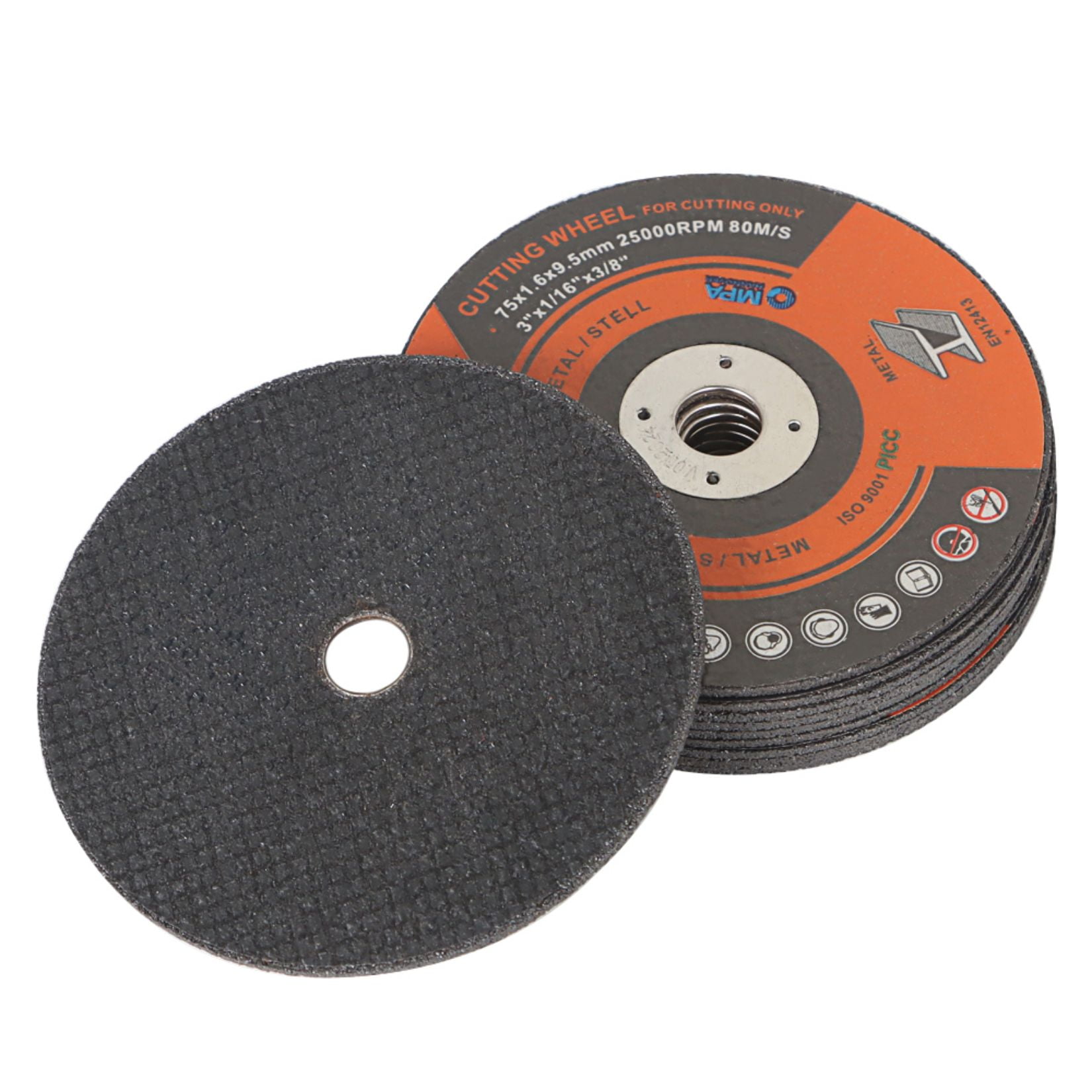 10Pcs 4" Fiber Reinforced Resin Cut off Wheel Stainless Steel Metal Cutting Disc 