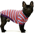 thumbnail image 3 of Fitwarm 2-Pack Striped Dog Shirt for Pet Clothes Puppy T-Shirts Cat Tee Breathable Strechy Orange Yellow Blue Purple (L), 3 of 7