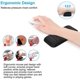 thumbnail image 5 of Reposamuñecas de espuma viscoelástica ergonómico antideslizante para ratón con diseño de orificio de masaje para aliviar el reposamuñecas, 5 of 5