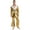 Gold, variant on Mens Shiny Metallic Overalls Disco Jumpsuit Tassel Fringe Bell Bottom Rompers Dancewear Colorful L