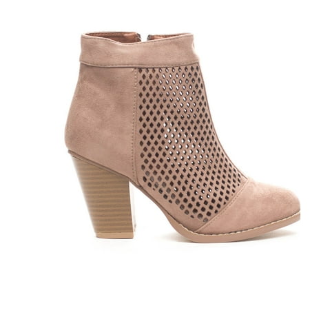 Soho Shoes Women's Laser Cut  Casual Ankle Bootie