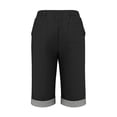 thumbnail image 4 of Womens Cotton Linen Casual Shorts Linen Shorts For Women Summer Shorts Women Womens Athletic Shorts High Waisted Bermuda Shorts For Women Elastic Waist Shorts Women Workout Shorts Women, 4 of 9