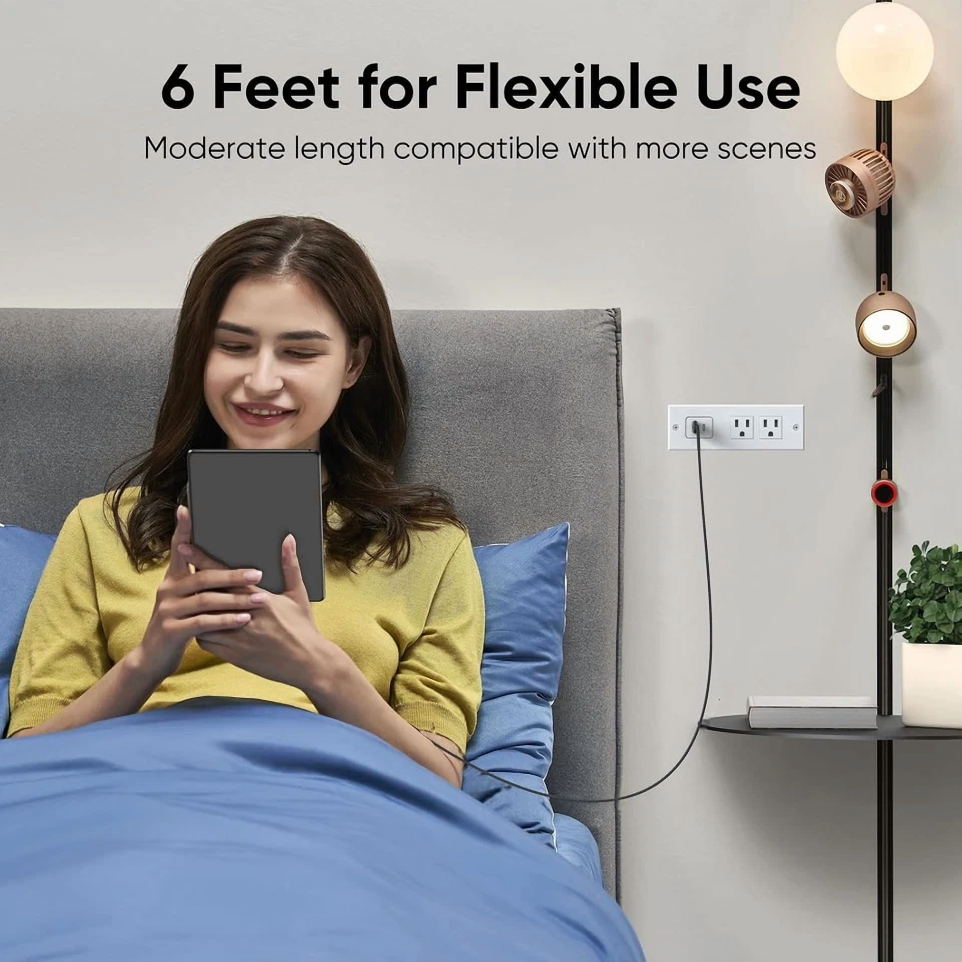 BUTTERFLY- Femoro Micro Usb Cable 6Ft 480Mbps Data Transfer & 12W Charging, A To...