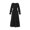 Black, variant on ThePirateDressing Women’s Renaissance Medieval Peasant Smocked Maxi Dress, 100% Rayon