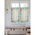 thumbnail image 2 of Beige Coastal Bathroom Window Curtain, Summer Nautical Beach Coral Starfish Light Filtering Coffee Kitchen Curtains, Bedroom Living Room Curtains 2 Panel 84"x54", 2 of 6