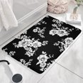 thumbnail image 3 of Pioneer Flower Floral Print Flannel Non Slip Door Rugs,Washable Door Mats Indoor,Decorative Door Mats,Dirt-Resistant and Absorbent Doormat for Entrance,Bedroom,Kitchen,Bathroom,23.5"x16", 3 of 5