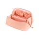 thumbnail image 4 of Paquete 100 piezas Cosmetiquera corporativa expandible de curpiel con asa rosa 25 x 11 x 11, 4 of 5