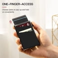 thumbnail image 3 of Men's Minimalist Slim RFID Blocking Wallet Pop Up Card Holder Wallet for Men, 3 of 6