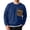 Blue, variant on Sweatshirts for Men Cinch Cuff Long Sleeve Crewneck Pullover Casual Daily Wear Tops with Zip Pockets(M,Purple)