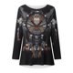 thumbnail image 5 of Camisas informales de manga larga para mujer, jersey, túnica suelta, blusa estampada con cuello redondo Fridja  hkj4048, 5 of 5