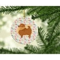 thumbnail image 2 of Pomeranian Merry Christmas Ceramic Ornament 2.8 in x 2.8 in, 2 of 3