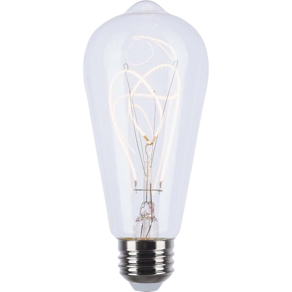 Satco Reminiscent 6W ST19 Loop Medium Base Flex Gray Filament LED Bulb S11527