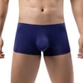 thumbnail image 2 of Sngxgn Mens Comfort Fit Soft Cotton Stretch Long Leg Boxer Briefs(Navy,M), 2 of 5