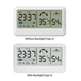 thumbnail image 2 of Generic Digital Hygrometer Electronic Temperature Humidity Meters Gauge with Time Date LCD Display Clock Indoor Thermometer Hygrometer with Bracket for Greenhouse Garden Cellar, 2 of 6
